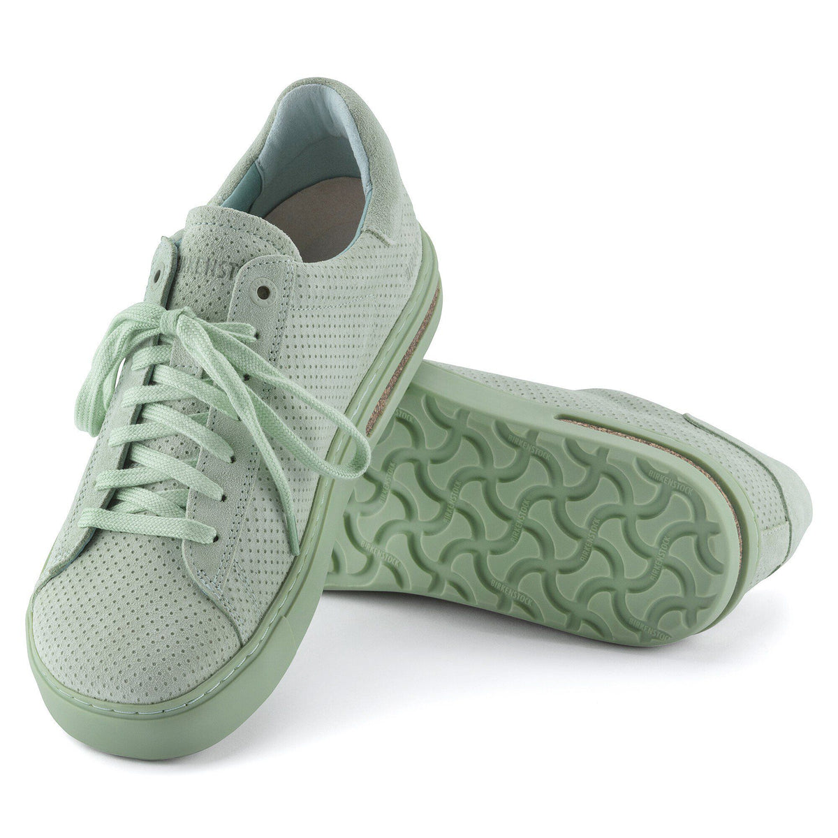 Bend Low Suede Embossed in Color Matcha | Birkenstock