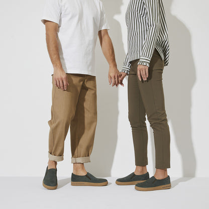 Oswego Suede Leather in Color Thyme | Birkenstock