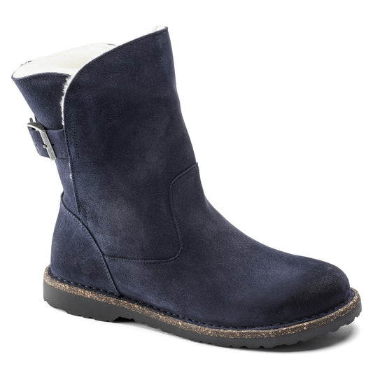 Uppsala Shearling Suede Leather in Color Navy | Birkenstock