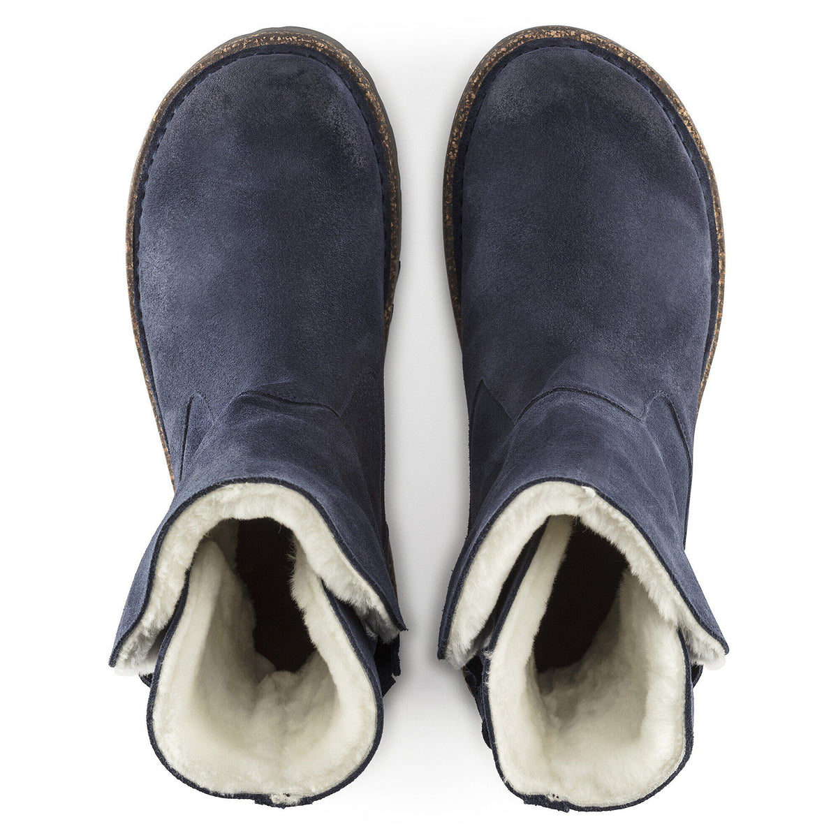 Uppsala Shearling Suede Leather in Color Navy | Birkenstock
