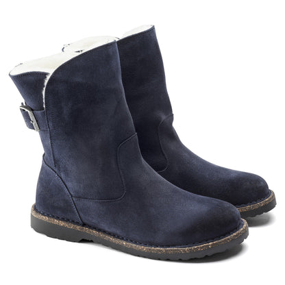 Uppsala Shearling Suede Leather in Color Navy | Birkenstock