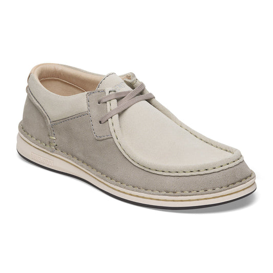 Pasadena Suede Leather in Color Stone Coin/White | Birkenstock