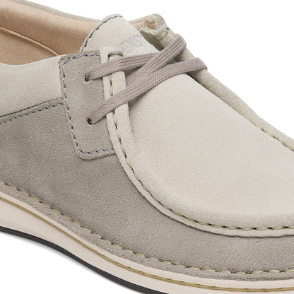 Pasadena Suede Leather in Color Stone Coin/White | Birkenstock