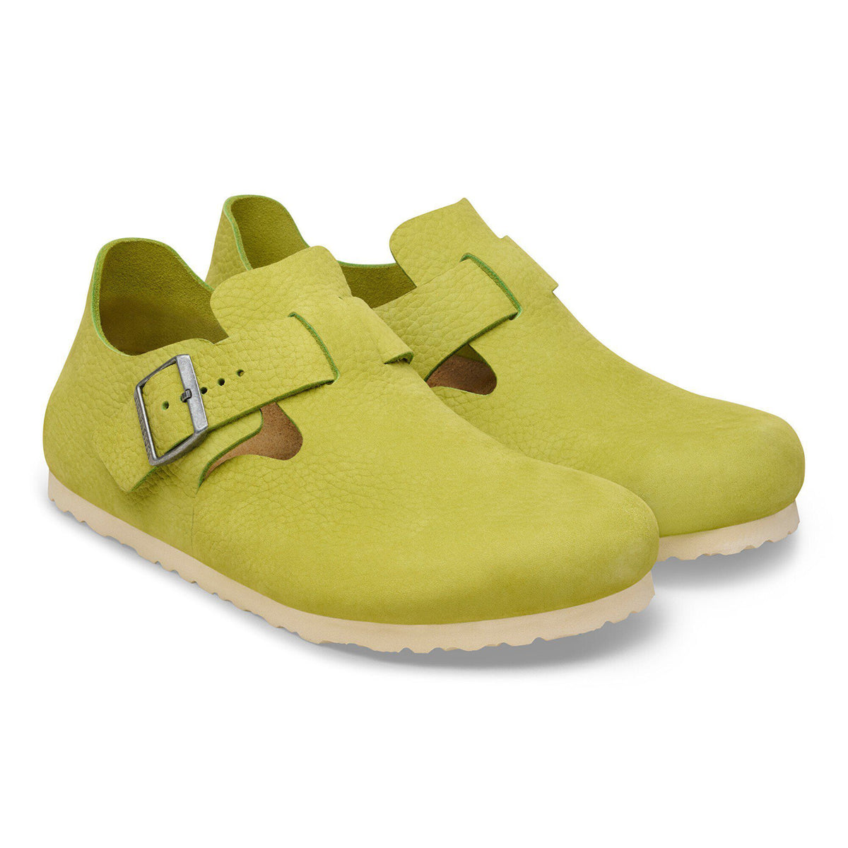 London Nubuck Leather in Color Archive Mid Green | Birkenstock