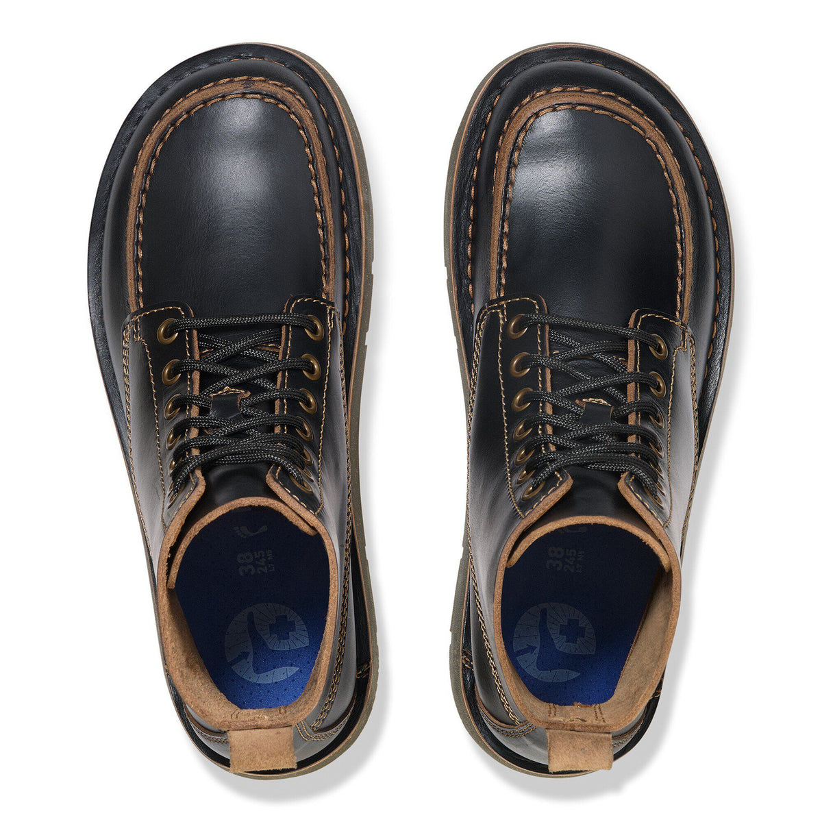 Birmingham Moc Oiled Leather in Color Black | Birkenstock