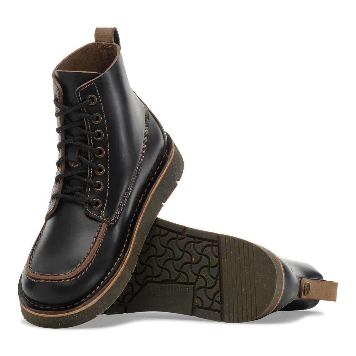 Birmingham Moc Oiled Leather in Color Black | Birkenstock