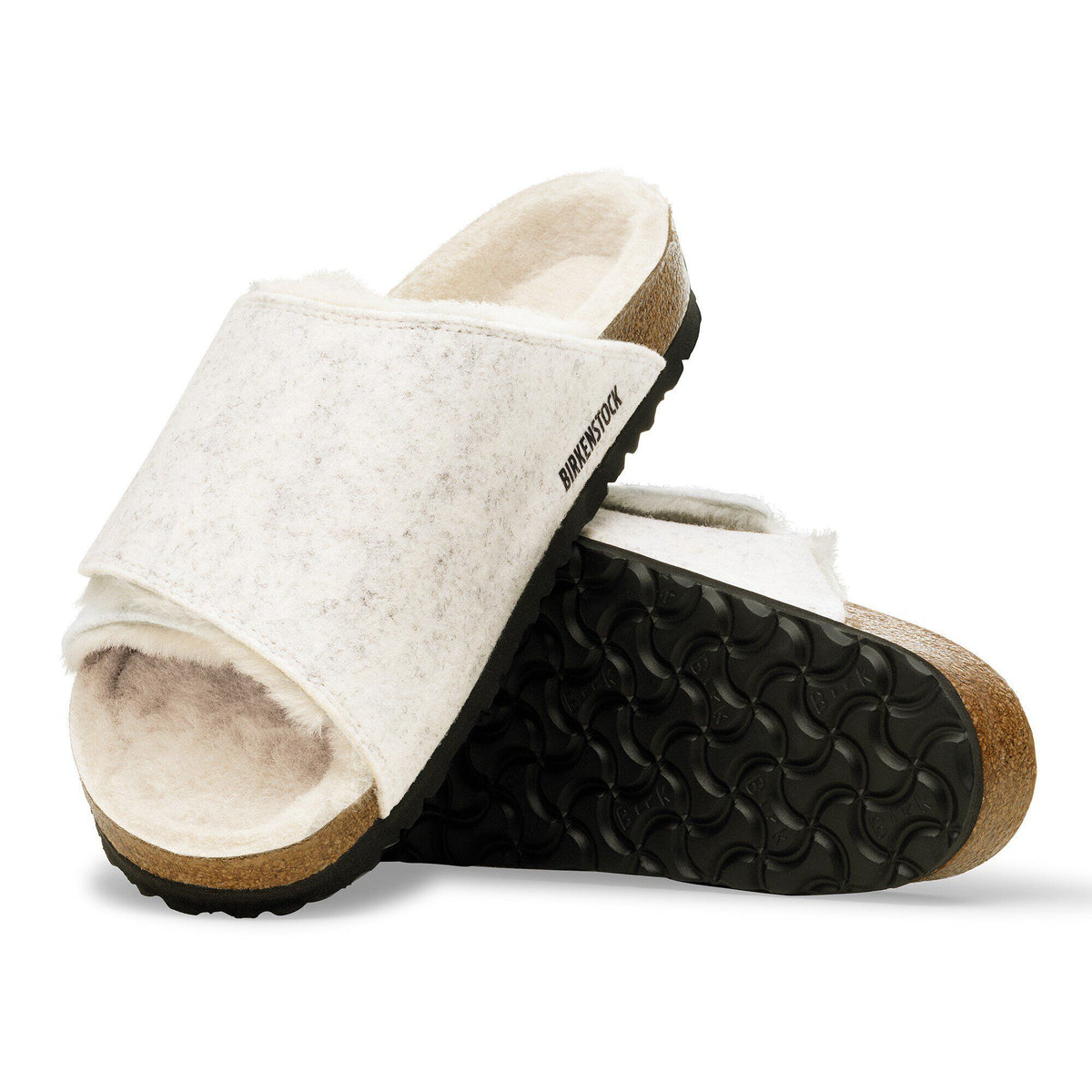 Solana Shearling Felt in Color Oyster | Birkenstock