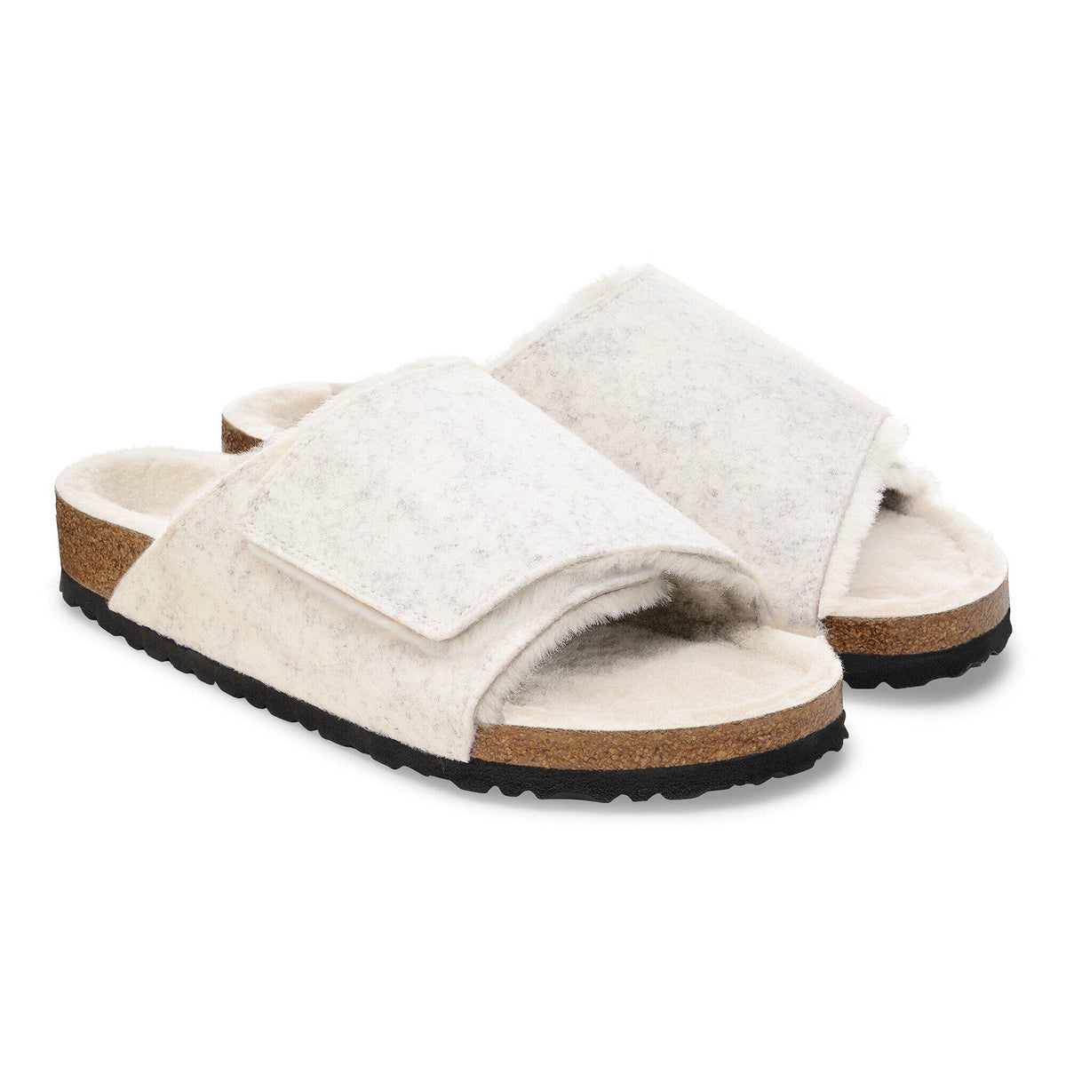 Solana Shearling Felt in Color Oyster | Birkenstock