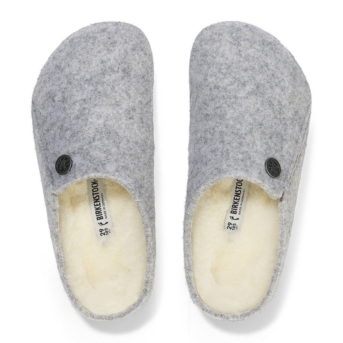 Zermatt Kids Shearling Felt in Color Light Gray | Birkenstock