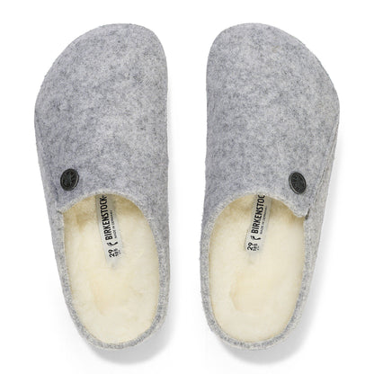 Zermatt Kids Shearling Felt in Color Light Gray | Birkenstock