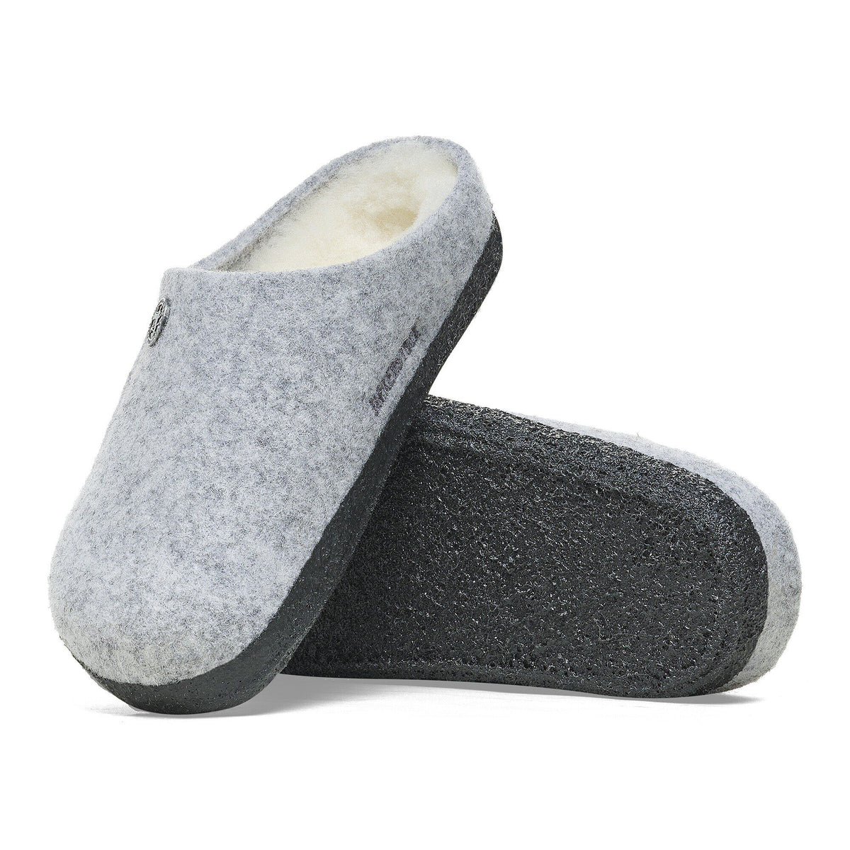 Zermatt Kids Shearling Felt in Color Light Gray | Birkenstock