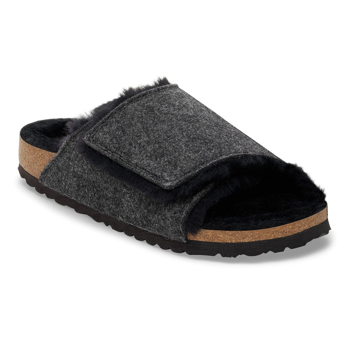 Solana Shearling Felt in Color Anthracite | Birkenstock