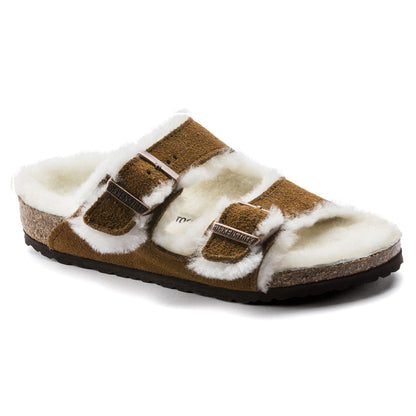 Arizona Shearling Kids Suede Leather in Color Mink | Birkenstock