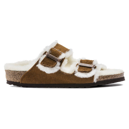 Arizona Shearling Kids Suede Leather in Color Mink | Birkenstock