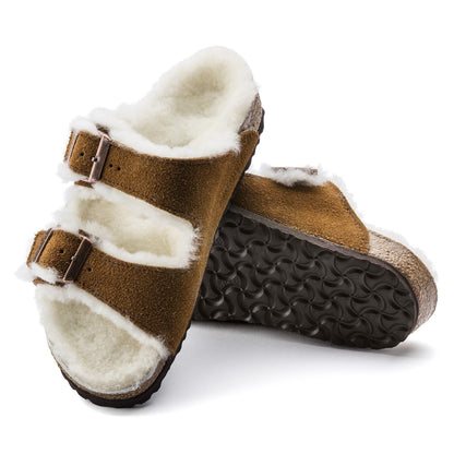 Arizona Shearling Kids Suede Leather in Color Mink | Birkenstock