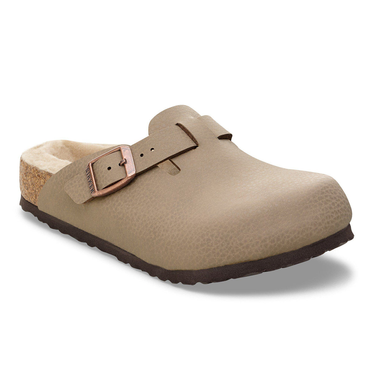 Boston Kids Birko-Flor in Color Desert Soil Gray/Taupe | Birkenstock