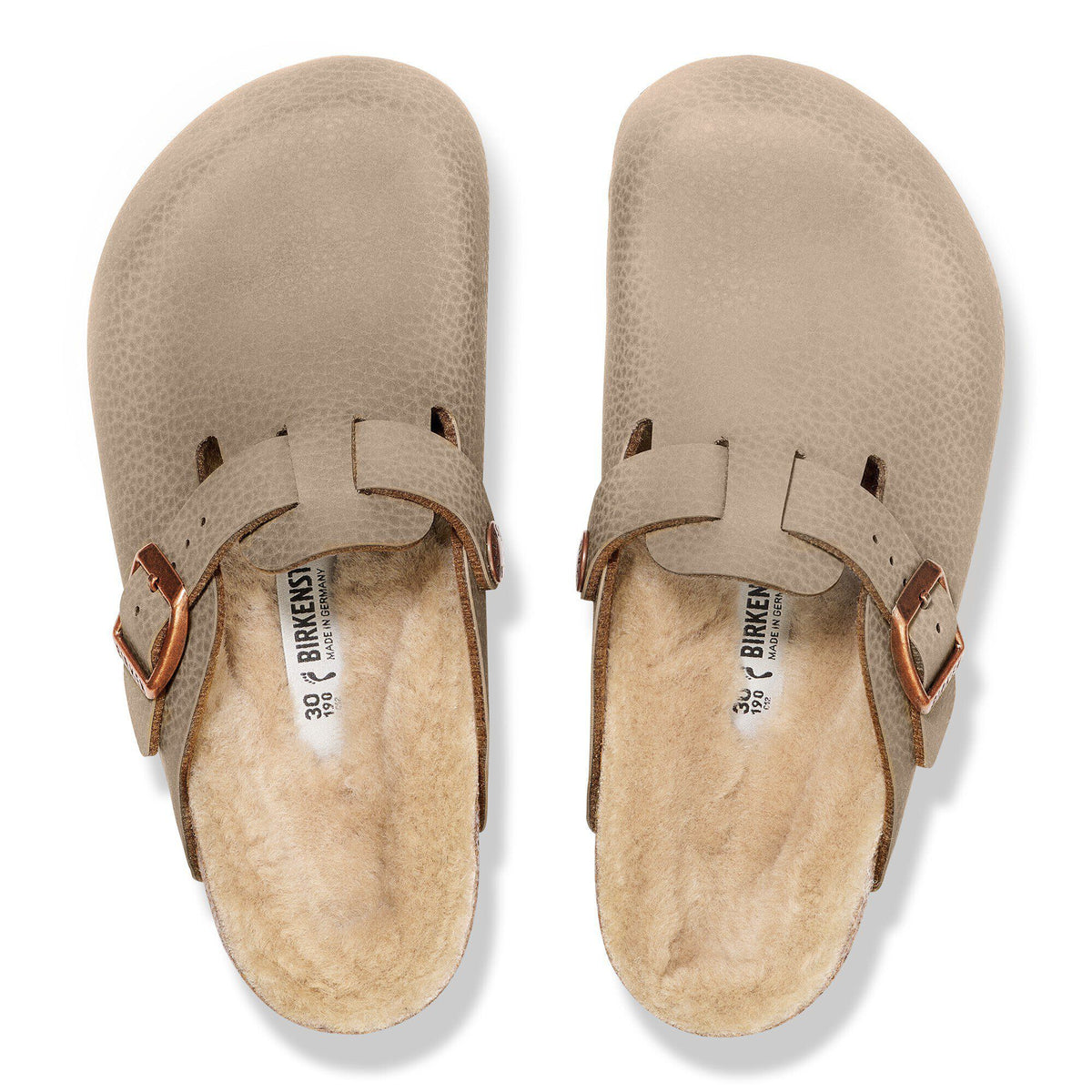 Boston Kids Birko-Flor in Color Desert Soil Gray/Taupe | Birkenstock