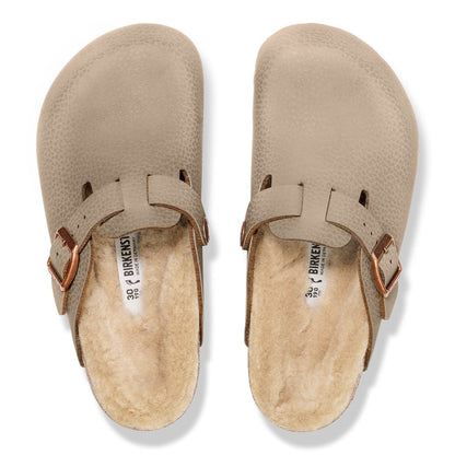Boston Kids Birko-Flor in Color Desert Soil Gray/Taupe | Birkenstock