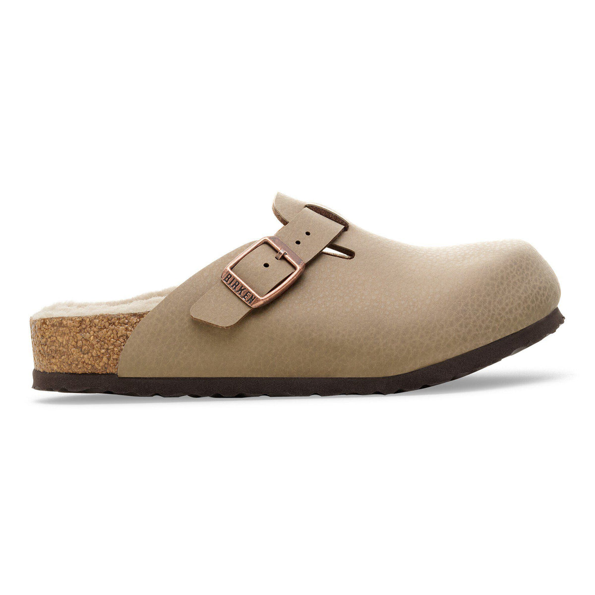 Boston Kids Birko-Flor in Color Desert Soil Gray/Taupe | Birkenstock