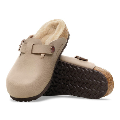 Boston Kids Birko-Flor in Color Desert Soil Gray/Taupe | Birkenstock