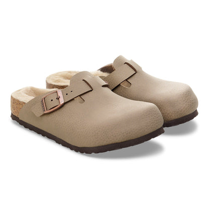 Boston Kids Birko-Flor in Color Desert Soil Gray/Taupe | Birkenstock