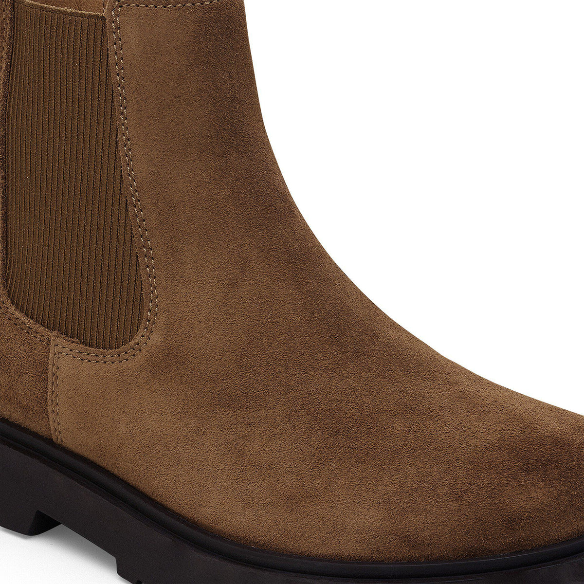 Highwood Slip On Men Suede Leather in Color Dark Tea | Birkenstock