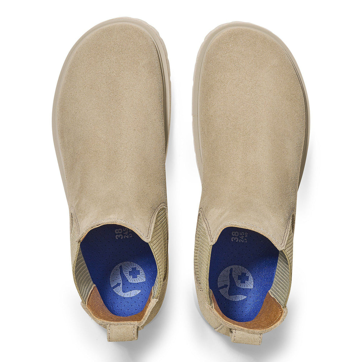 Highwood Slip On Women Suede Leather in Color Taupe | Birkenstock