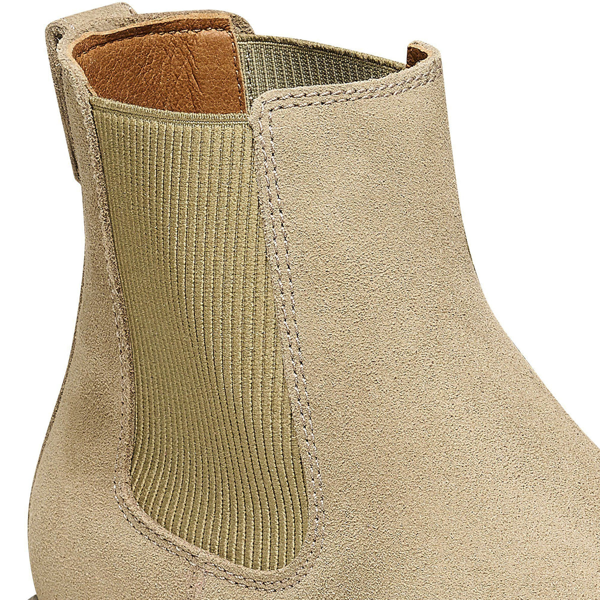 Highwood Slip On Women Suede Leather in Color Taupe | Birkenstock