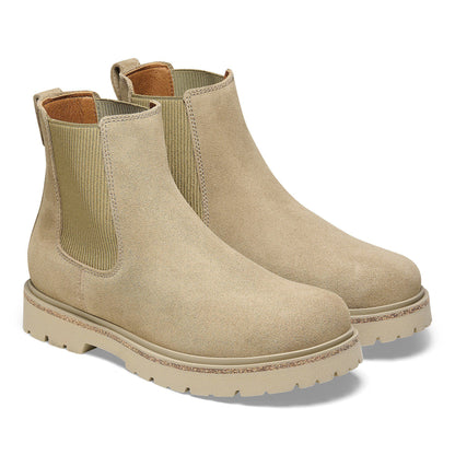 Highwood Slip On Women Suede Leather in Color Taupe | Birkenstock