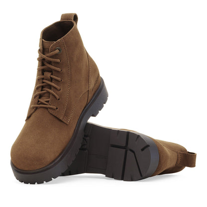 Highwood Lace Mid Women Suede Leather in Color Dark Tea | Birkenstock