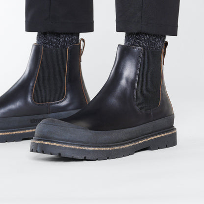 Prescott Slip On Men Oiled Leather in Color Black | Birkenstock