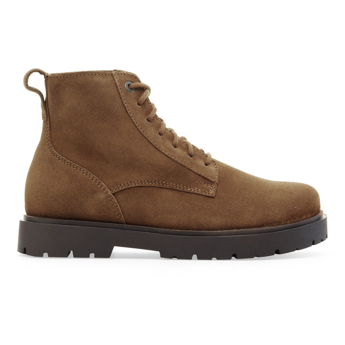 Highwood Lace Mid Men Suede Leather in Color Dark Tea | Birkenstock