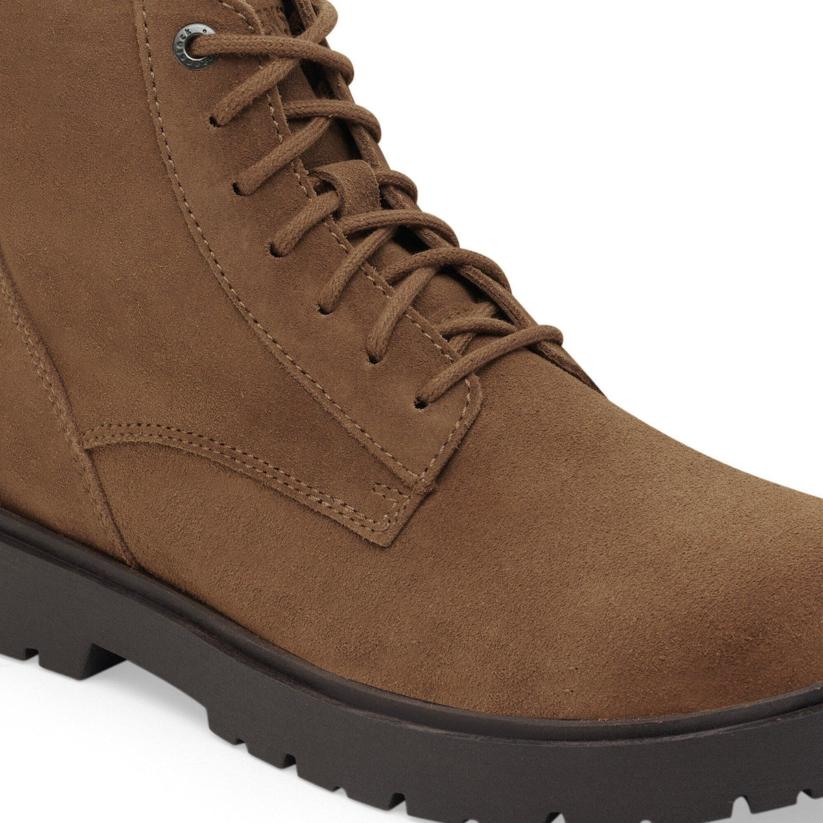 Highwood Lace Mid Men Suede Leather in Color Dark Tea | Birkenstock