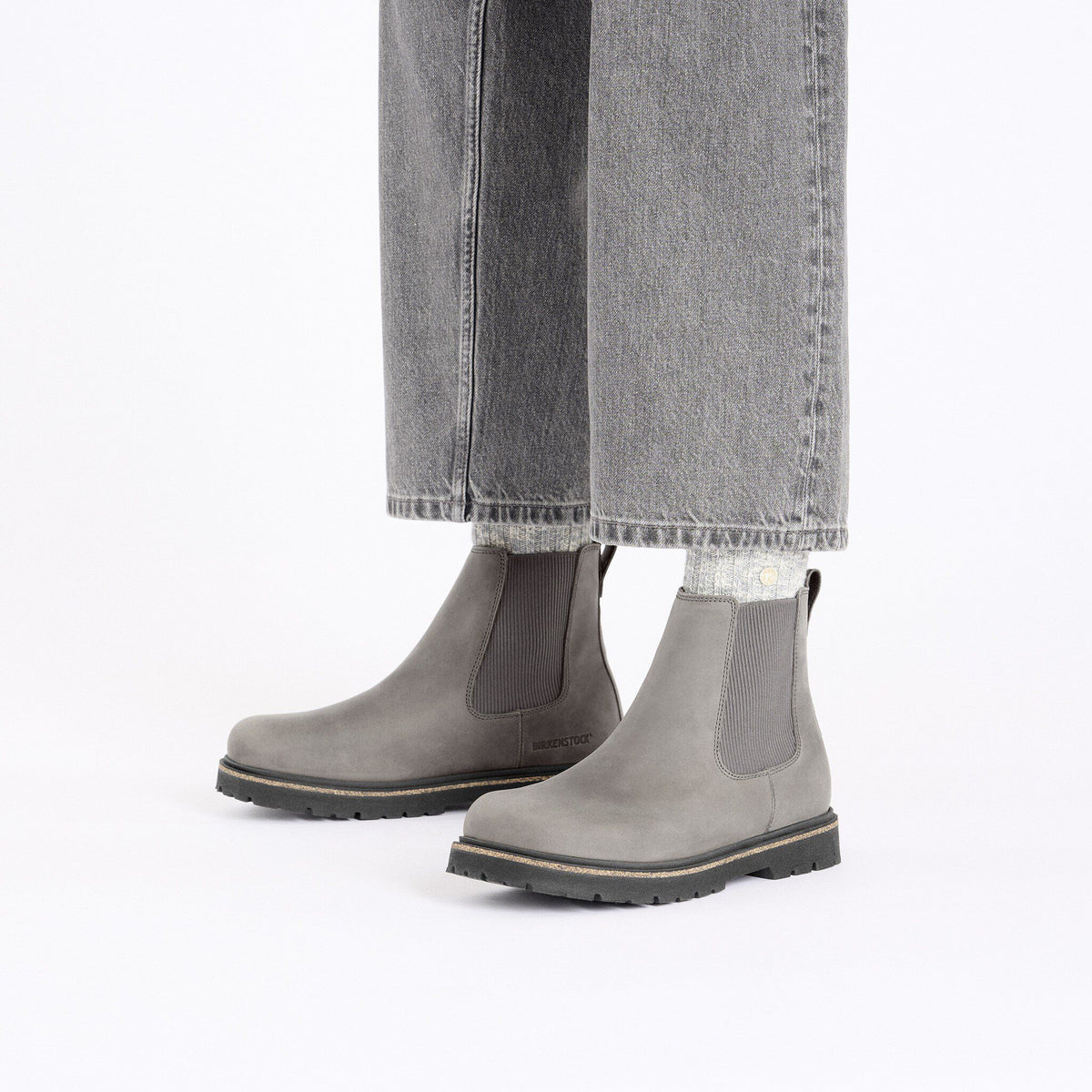 Highwood Slip On Mid Women Nubuck Leather in Color Graphite | Birkenstock