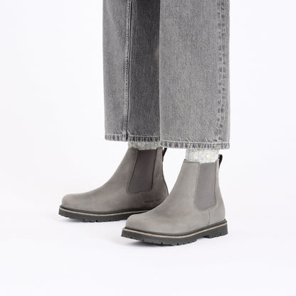 Highwood Slip On Mid Women Nubuck Leather in Color Graphite | Birkenstock