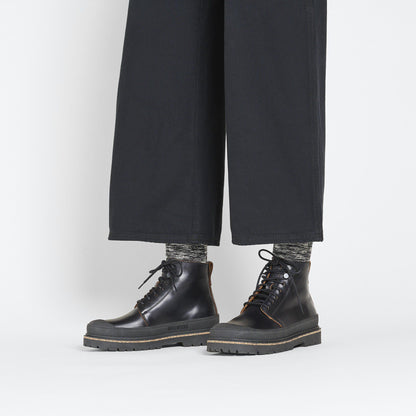 Prescott Lace Women Oiled Leather in Color Black | Birkenstock