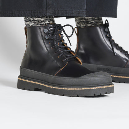 Prescott Lace Women Oiled Leather in Color Black | Birkenstock