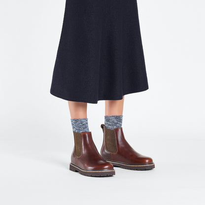 Highwood Slip On Women Leather in Color Chocolate | Birkenstock