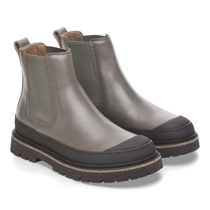 Prescott Slip On Men Oiled Leather in Color Concrete Gray | Birkenstock