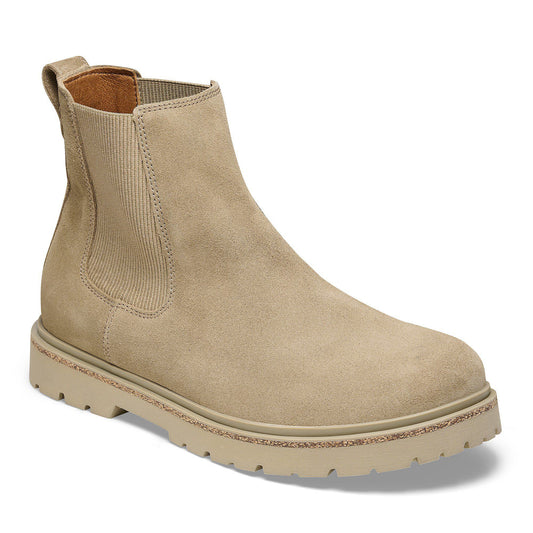 Highwood Slip On Men Suede Leather in Color Taupe | Birkenstock