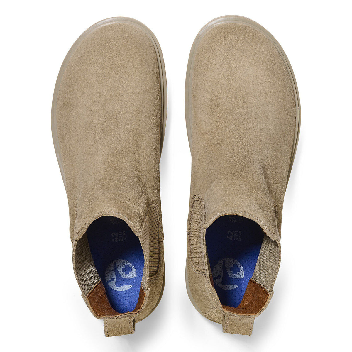 Highwood Slip On Men Suede Leather in Color Taupe | Birkenstock