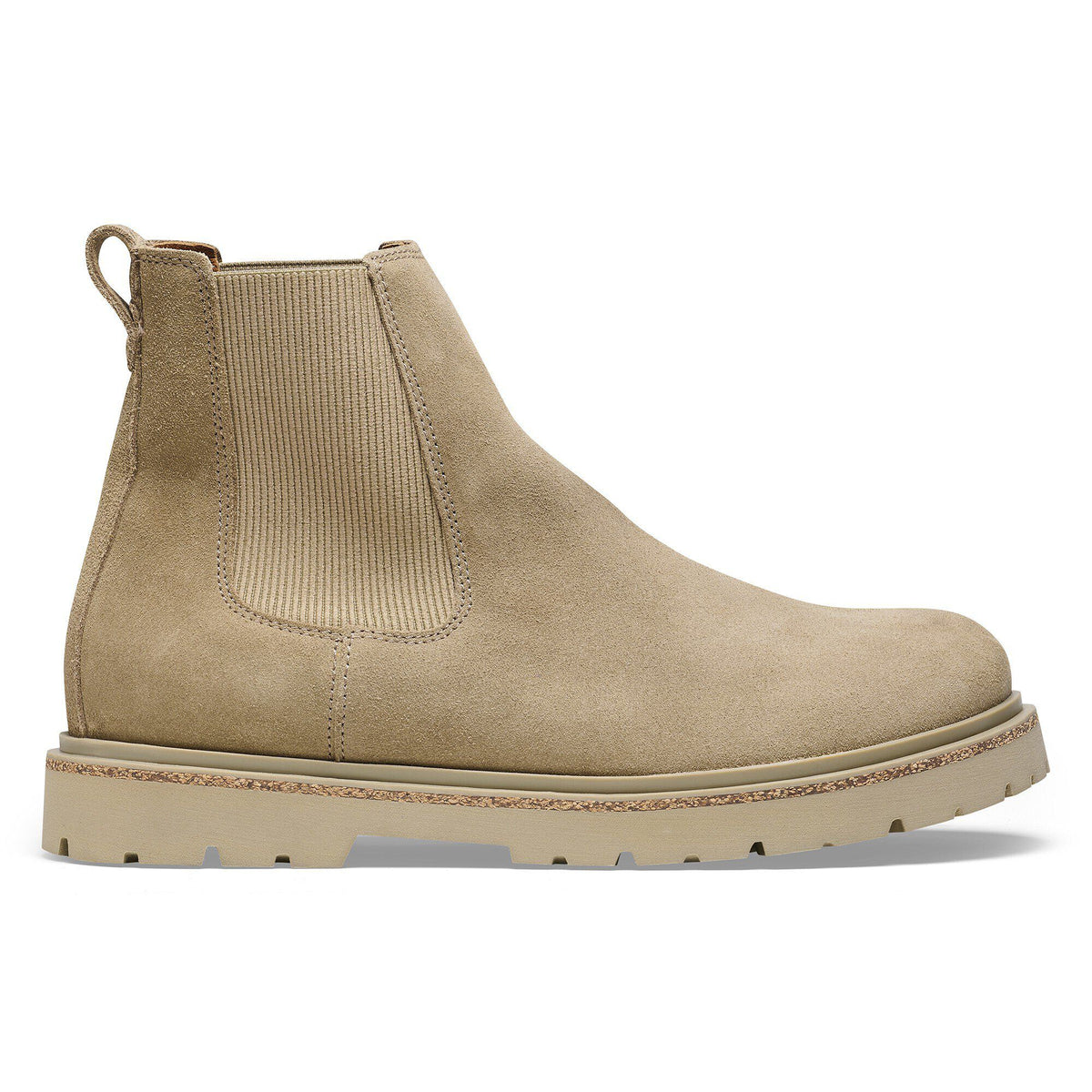 Highwood Slip On Men Suede Leather in Color Taupe | Birkenstock
