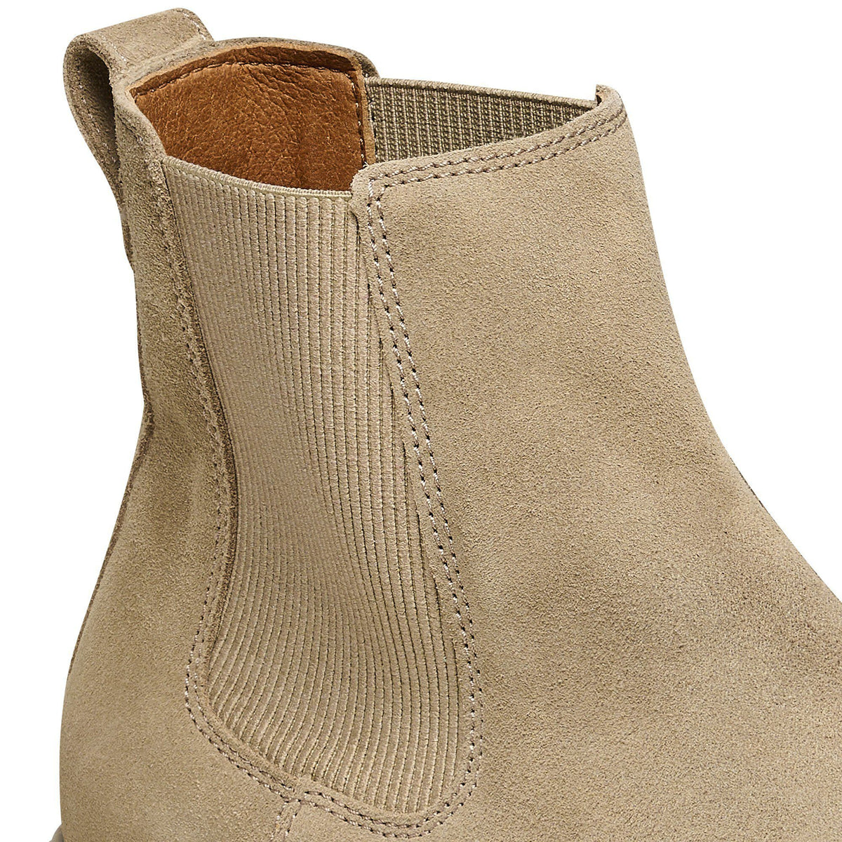 Highwood Slip On Men Suede Leather in Color Taupe | Birkenstock