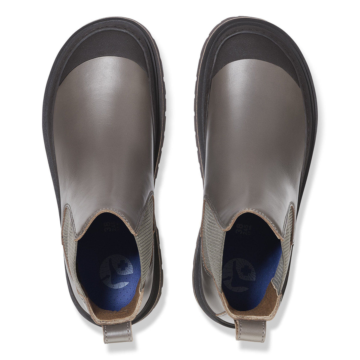 Prescott Slip On Women Oiled Leather in Color Concrete Gray | Birkenstock