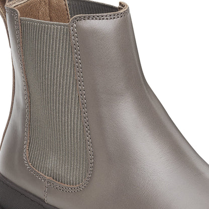 Prescott Slip On Women Oiled Leather in Color Concrete Gray | Birkenstock