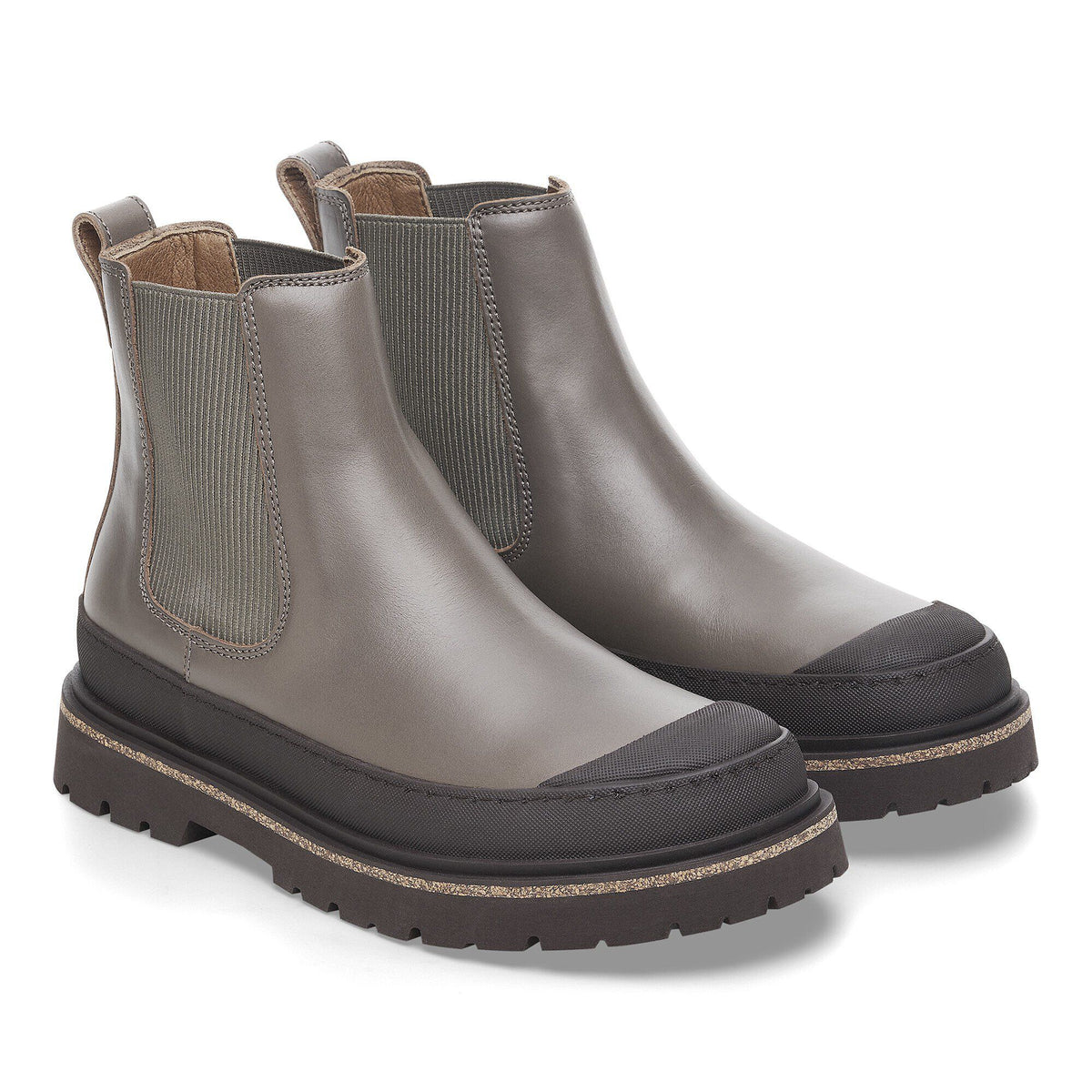 Prescott Slip On Women Oiled Leather in Color Concrete Gray | Birkenstock