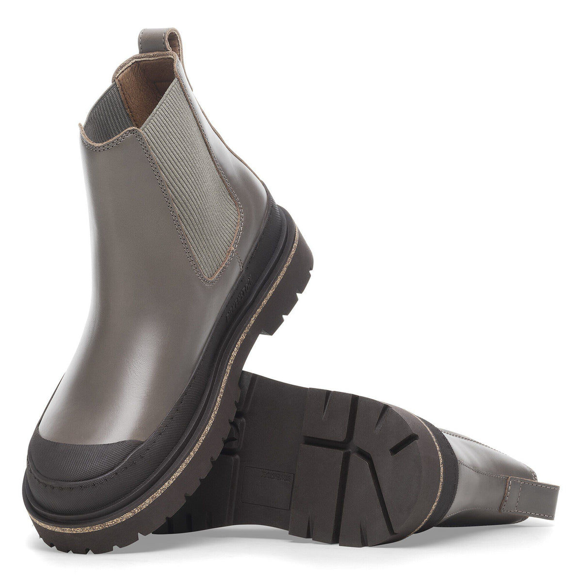 Prescott Slip On Women Oiled Leather in Color Concrete Gray | Birkenstock