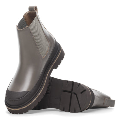 Prescott Slip On Women Oiled Leather in Color Concrete Gray | Birkenstock