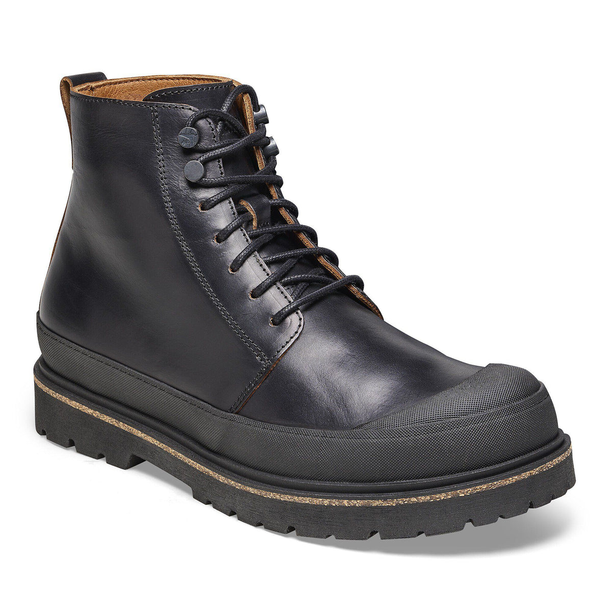 Prescott Lace Men Oiled Leather in Color Black | Birkenstock