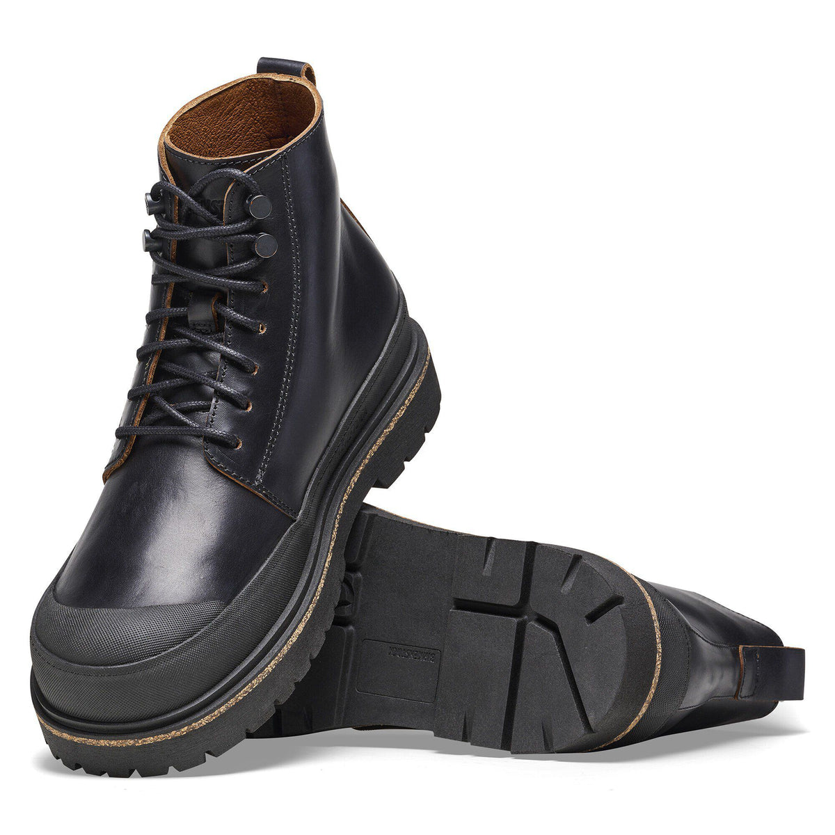 Prescott Lace Men Oiled Leather in Color Black | Birkenstock